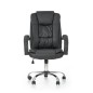 Scaun directorial tapitat cu piele, inaltime 110-118 cm, roti cauciucate, baza polipropilena, functie blocare, sistem balansare