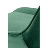 Scaun birou pentru copii Halmar Rico, inaltime reglabila 79-89cm, stil glamour, baza metal, functie blocare, catifea, verde