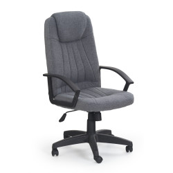 Scaun birou Halmar Rino, inaltime reglabila 112-122cm, stil clasic, functie blocare, functie balansare, textil, gri