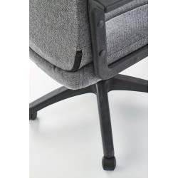 Scaun birou Halmar Rino, inaltime reglabila 112-122cm, stil clasic, functie blocare, functie balansare, textil, gri