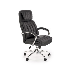 Scaun directorial Halmar Romano, inaltime reglabila 113-121cm, functie blocare, functie balansare, piele, negru
