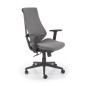 Scaun birou Halmar Rubio, inaltime reglabila 101-109cm, cotiere reglabile, stofa/polipropilena, gri