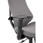 Scaun birou Halmar Rubio, inaltime reglabila 101-109cm, cotiere reglabile, stofa/polipropilena, gri