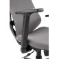 Scaun birou Halmar Rubio, inaltime reglabila 101-109cm, cotiere reglabile, stofa/polipropilena, gri