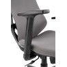 Scaun birou Halmar Rubio, inaltime reglabila 101-109cm, cotiere reglabile, stofa/polipropilena, gri