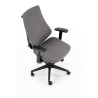 Scaun birou Halmar Rubio, inaltime reglabila 101-109cm, cotiere reglabile, stofa/polipropilena, gri