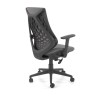 Scaun birou Halmar Rubio, inaltime reglabila 101-109cm, cotiere reglabile, stofa/polipropilena, gri