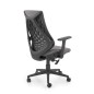 Scaun birou Halmar Rubio, inaltime reglabila 101-109cm, cotiere reglabile, stofa/polipropilena, gri