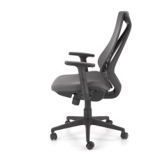 Scaun birou Halmar Rubio, inaltime reglabila 101-109cm, cotiere reglabile, stofa/polipropilena, gri