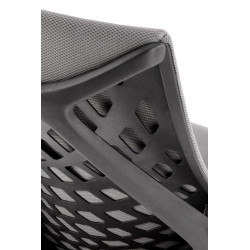 Scaun birou Halmar Rubio, inaltime reglabila 101-109cm, cotiere reglabile, stofa/polipropilena, gri