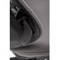 Scaun birou Halmar Rubio, inaltime reglabila 101-109cm, cotiere reglabile, stofa/polipropilena, gri