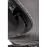 Scaun birou Halmar Rubio, inaltime reglabila 101-109cm, cotiere reglabile, stofa/polipropilena, gri