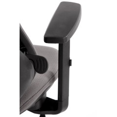 Scaun birou Halmar Rubio, inaltime reglabila 101-109cm, cotiere reglabile, stofa/polipropilena, gri