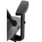 Scaun birou Halmar Rubio, inaltime reglabila 101-109cm, cotiere reglabile, stofa/polipropilena, gri
