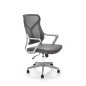 Scaun ergonomic Halmar Santo, inaltime reglabila 104-114 cm, mecansim blocare/balansare, mesh, gri