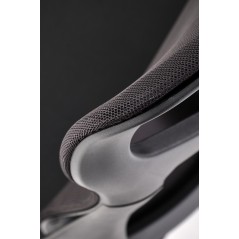Scaun birou ergonomic Halmar Santo, inaltime reglabila 104-114cm, functie blocare, functie balansare, plasa/textil, negru