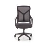 Scaun birou ergonomic Halmar Santo, inaltime reglabila 104-114cm, functie blocare, functie balansare, plasa/textil, negru