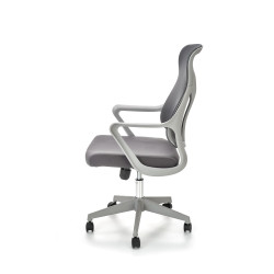 Scaun birou ergonomic Halmar Santo, inaltime reglabila 104-114cm, functie blocare, functie balansare, plasa/textil, gri