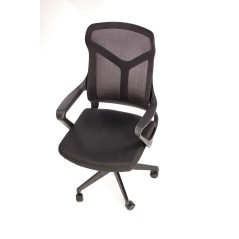 Scaun birou ergonomic Halmar Santo, inaltime reglabila 104-114cm, functie blocare, functie balansare, plasa/textil, negru