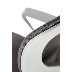Scaun birou ergonomic Halmar Santo, inaltime reglabila 104-114cm, functie blocare, functie balansare, plasa/textil, gri