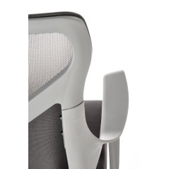 Scaun birou ergonomic Halmar Santo, inaltime reglabila 104-114cm, functie blocare, functie balansare, plasa/textil, gri