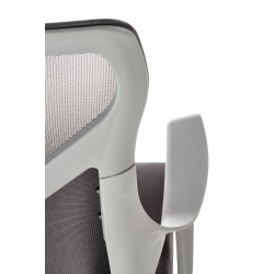 Scaun birou ergonomic Halmar Santo, inaltime reglabila 104-114cm, functie blocare, functie balansare, plasa/textil, gri