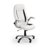 Scaun directorial Halmar Saturn, inaltime reglabila 112-120cm, functie blocare, functie balansare, piele, alb