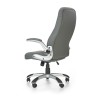 Scaun directorial Halmar Saturn, inaltime reglabila 112-120cm, functie blocare, functie balansare, piele, gri