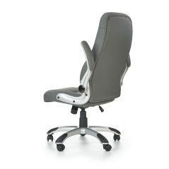 Scaun directorial Halmar Saturn, inaltime reglabila 112-120cm, functie blocare, functie balansare, piele, gri