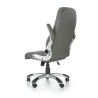 Scaun directorial Halmar Saturn, inaltime reglabila 112-120cm, functie blocare, functie balansare, piele, gri
