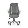 Scaun directorial Halmar Saturn, inaltime reglabila 112-120cm, functie blocare, functie balansare, piele, gri