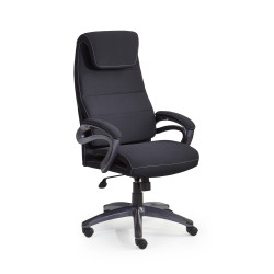 Scaun birou Halmar Sidney, inaltime reglabila 117-125cm, stil clasic, functie blocare, functie balansare, textil, negru
