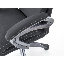 Scaun birou Halmar Sidney, inaltime reglabila 117-125cm, stil clasic, functie blocare, functie balansare, textil, negru