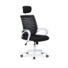 Scaun birou ergonomic Halmar Socket, inaltime reglabila 110-118cm, roti cauciucate, plasa/textil, negru