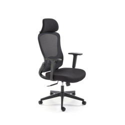 Scaun birou ergonomic Halmar Sonar, reglabil 118-128 cm,cotiere si suport lombar reglabile, suport lombar, negru