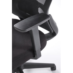 Scaun birou ergonomic Halmar Sonar, reglabil 118-128 cm,cotiere si suport lombar reglabile, suport lombar, negru