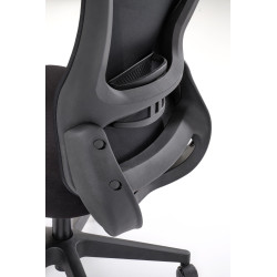 Scaun birou ergonomic Halmar Sonar, reglabil 118-128 cm,cotiere si suport lombar reglabile, suport lombar, negru