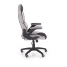 Scaun gaming Halmar Sonic, inaltime reglabila 115-124cm, spatar matlasat, cotiere reglabile, textil, negru/gri