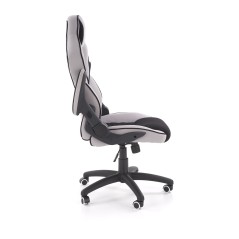 Scaun gaming Halmar Sonic, inaltime reglabila 115-124cm, spatar matlasat, cotiere reglabile, textil, negru/gri