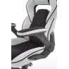 Scaun gaming Halmar Sonic, inaltime reglabila 115-124cm, spatar matlasat, cotiere reglabile, textil, negru/gri