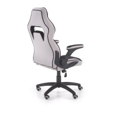 Scaun gaming Halmar Sonic, inaltime reglabila 115-124cm, spatar matlasat, cotiere reglabile, textil, negru/gri