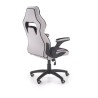 Scaun gaming Halmar Sonic, inaltime reglabila 115-124cm, spatar matlasat, cotiere reglabile, textil, negru/gri
