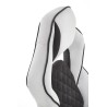 Scaun gaming Halmar Sonic, inaltime reglabila 115-124cm, spatar matlasat, cotiere reglabile, textil, negru/gri