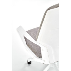 Scaun birou Halmar Spin 2, inaltime reglabila 99-106cm, stil scandinav, roti cauciucate, textil, gri