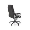 Scaun directorial Halmar Steven, inaltime reglabila 111-119cm, spatar matlasat, piele, negru