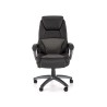 Scaun directorial Halmar Steven, inaltime reglabila 111-119cm, spatar matlasat, piele, negru