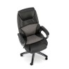Scaun directorial Halmar Steven, inaltime reglabila 111-119cm, spatar matlasat, piele, negru
