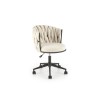Scaun birou Halmar Talon, inaltime reglabila 75-85cm, stil glamour, functie blocare, functie balansare, catifea, bej