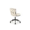 Scaun birou Halmar Talon, inaltime reglabila 75-85cm, stil glamour, functie blocare, functie balansare, catifea, bej