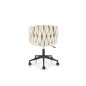 Scaun de birou, stil glamour, inaltime reglabila, functie blocare, roti mobile, baza polipropilena, catifea, bej Scaun de birou, stil glamour, inaltime reglabila, functie blocare, roti mobile, baza polipropilena, catifea, bej